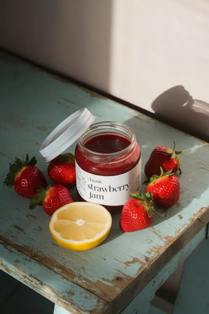 Classic Strawberry Jam with Fresh Ingredients